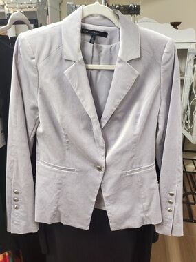 White House Black Market Lavender Women's Single-Button Blazer